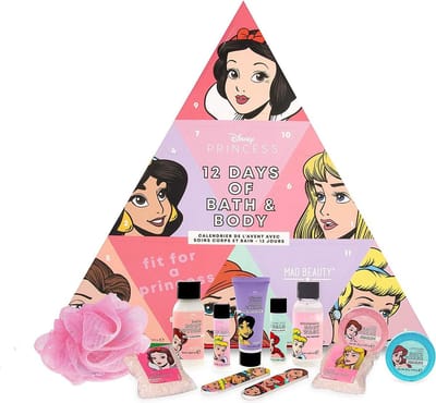 Disney Princess 12 dagen Adventskalender voor bad en lichaam kerstpakket