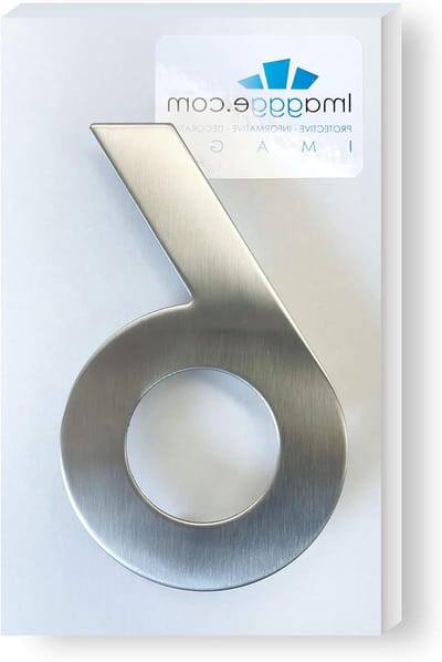 Huisnummer Cijfer - Appartement Nummer - Huis Identificatie - Geborsteld RVS 304 - 15 cm Hoog - Zilverkleurig
