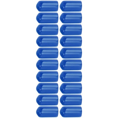 20 Pièces 6mm Purgeur d'Étriers de Frein Mamelon Bouchon Anti-Poussière PVC Haute Durabilité pour Systèmes de Freinage dans la Plupart des Véhicules Bleu bleu
