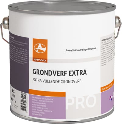 OAF PRO Grondlak Professioneel Standaard Wit (Witste kleur) 2,5 liter - Grondverf voor Hout en Metaal - Grondverf Buiten - Kan 1 Jaar buiten zonder aflak - In 9.000 mengkleuren