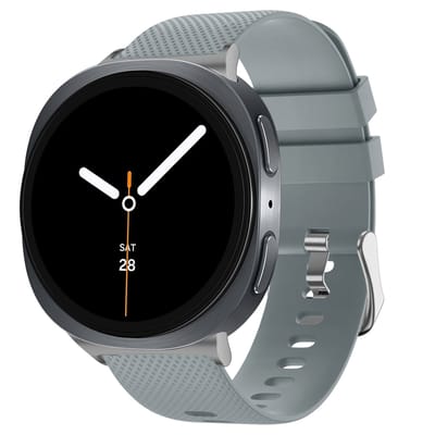 imoshion Flexibel Siliconen bandje voor de Samsung Galaxy Watch 9 (40/44mm) / Watch 8 (40/44mm) / Classic (46mm) - Grijs