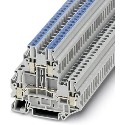 Phoenix Contact 3044788 Doorgangsserieklem 6.2 mm Schroeven Grijs 50 stuk(s)