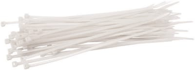 Kabelbinders Wit 200 x 3,6 mm – 100 Stuks – Nylon – TOOLTECH