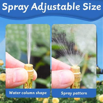 Irrigatiesysteem - 360 Graad Gebogen Tuin - Automatisch Wateringssysteem - Druppelirrigatiesysteem - Tuin voor Landschap - Bloembed en Patio Planten (20 Meter)