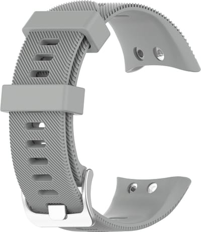 Siliconen bandje - geschikt voor Garmin Forerunner 45 / Forerunner 45S - grijs