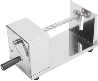 Dailygoods- Aardappel Spiraalsnijder Veilig - Handmatige Keukensnijder - RVS Snijder - Ruimtebesparend - Draagbaar - Multifunctioneel Gereedschap - Groentesnijder
