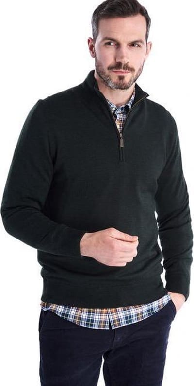 Barbour Gamlan half zip mkn1213ol51 olive XL