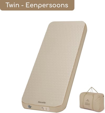 Naturehike® Yugu C12 Slaapmat - Twin Eenpersoons - Zelfopblazend 12 centimeter - Extra dik & comfort - Luchtbed met ingebouwde pomp - Luchtmatras