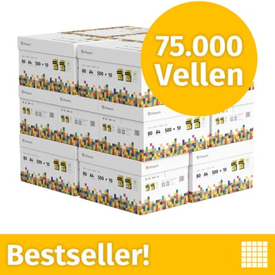 NIEUW: Infowerk Printerpapier Kopieerpapier 75000 Vel 150 x 500 A4 Premium Extra Wit CIE 160 Testwinnaar PEFC-gecertificeerd