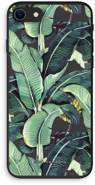 Case Company® - Hoesje geschikt voor iPhone SE 2020 hoesje - Bananenbladeren - Biologisch Afbreekbaar Telefoonhoesje - Bescherming alle Kanten en Schermrand