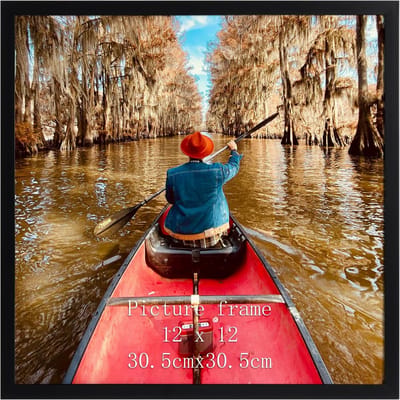 Fotolijst Vierkant - Frame Decoratie - Foto Presentatie - Veelzijdige Plaatsing - 30 x 30 cm - Zwart