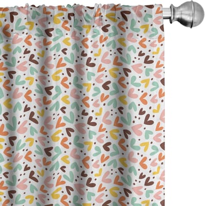 ABAKUHAUS – Romantische gordijnen – 2×75×175 cm – Mikrofaser – Meerdere kleuren