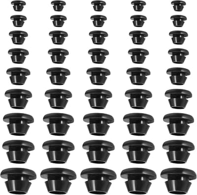 Kabeldoorvoer rubberen stops, 90 stuks in 9 maten voor kabelbescherming en gatenafdichting, 3 mm tot 14 mm