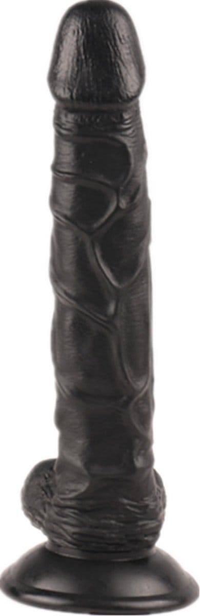 Realistische Zwarte Dildo Met Zuignap En Balzak - 25 CM - Big Black Dildo - BBC - Ook Voor Anaal - Sex Toys Voor Vrouwen - Dildo Met Zuignap