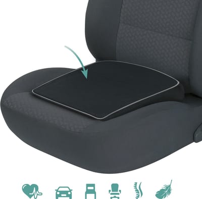 Walser Wigkussen auto Superior Joe - ergonomisch zitkussen zwart