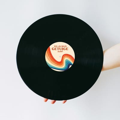 Vinylplaat - Lp - Vinyl plaat - Muziek cadeau - Getuige vragen - Wil jij mijn getuige zijn - Getuige vragen cadeau - Retro design