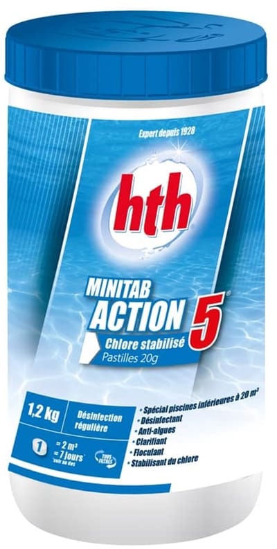 hth Minitab Action 5 (20g) - Zwembad Chloor