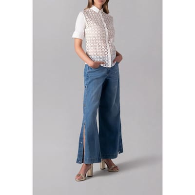 Anne Fontaine Cirius White Size: 40 | Blouses Outlet | Dames | Wit