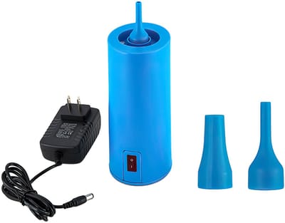 Elektrische Ballonpomp – Snelle Opblaasmachine voor Ballonnen – Drukknop Luchtpomp voor Feest en Bruiloft Blauw