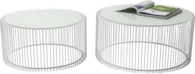 Kare Salontafel Wire White
