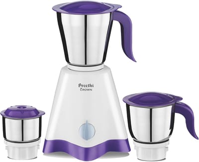 Krachtige 500 Watt Mixer Blender met 3 Snelheden en 3 RVS Potten
