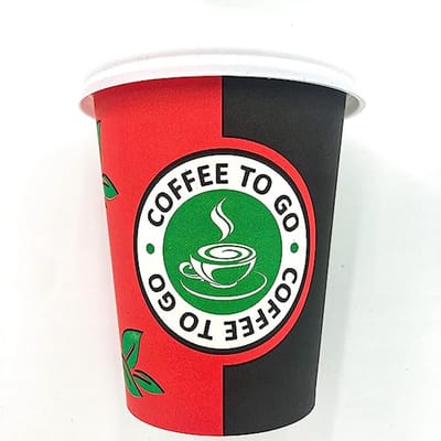 500 koffiemokken met PP deksel, 200 ml, ecologische composteerbare drinkbekers, hittebestendige to-go-beker, recyclebare wegwerpcontainer voor koffie, thee, cacao - Thee - drinkbekers - drinkbeker - wegwerp - wegwerpbekers - to go - take away