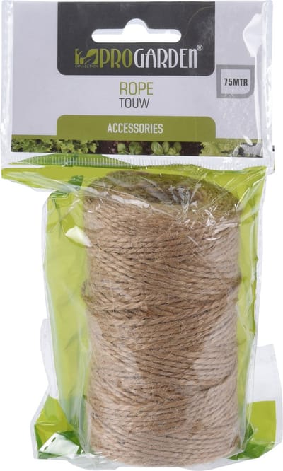 1x Rolletjes touw van 75 meter - Touw op rol - Inpaktouw/hobbytouw/Touw voor klussen