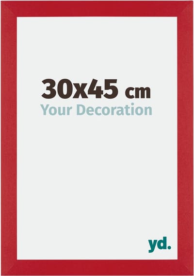Your Decoration - Fotolijst 30x45 cm - MDF - Rood - Mura