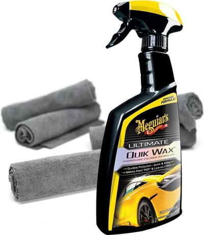 Meguiars Ultimate Quik Wax set met 5 micovezel doekjes 40x40 cm