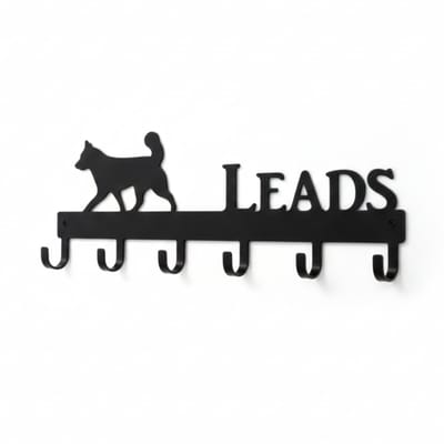 Janse® Hondenriem rekje - Hondenriem kapstok - Dieren accessoires - Halsbanden haak - Haakjes voor de hond - Wandkapstok met schroeven - Halsband houder