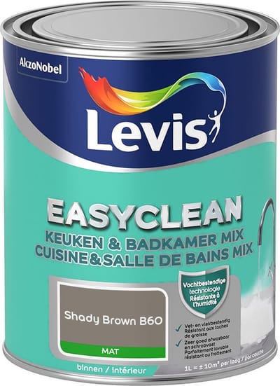 Levis - Easyclean Keuken & Badkamer Mix - Shady Brown B60 - Mengverf - 1 L