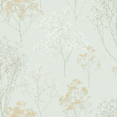 Noordwand Homestyle Behang Herbs and Flowers groen en beige