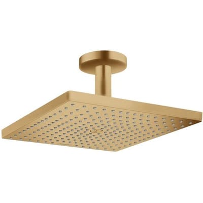 Hansgrohe Raindance e Square - hoofddouche E300 - 1jet - met plafondbevestiging - 15.8cm - 30x30cm - geborsteld brons