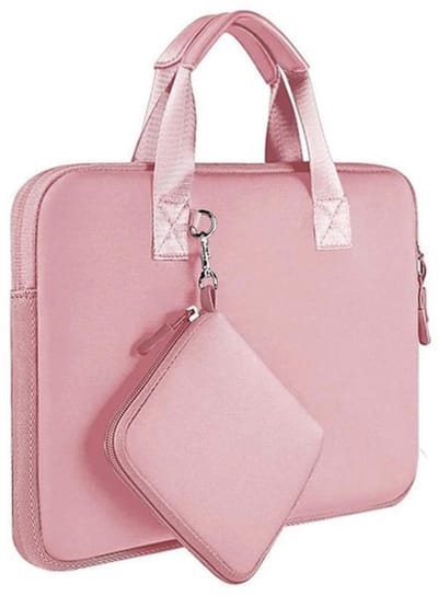 KZQ laptoptas - Neopreen materiaal, met opbergvakken, lichtgewicht en duurzaam - Geschikt voor de meeste 13-inch laptops - Roze