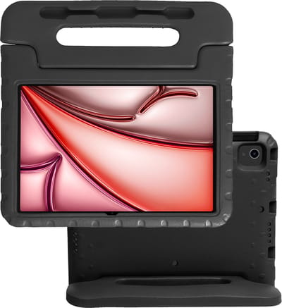 Hoes - Geschikt voor Apple iPad Air (2024/2025/2026) - 11 inch - Kinderhoes Shockproof Bumper - Kidsproof Case - Tablet Hoesje - Kinder Hoes Cover - Zwart