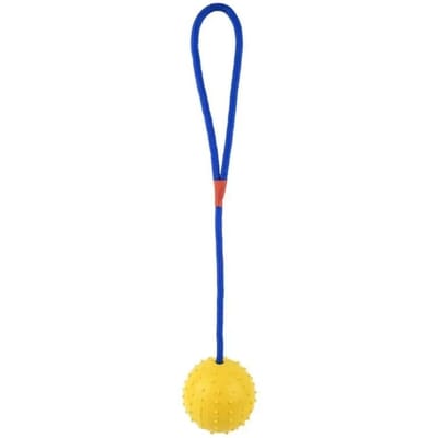 Honden Trainingsspeelgoed Natuurlijke Rubberen Bal aan Touw Voor Beloning Ophalen Spel Interactief Grappig Hondenspeelgoed Hondentrainingsbenodigdheden blue