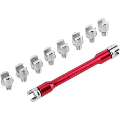Motorfiets Spaaksleutel CNC Sleutelset 5.0?6.8 Lengte 93mm3.7in voor de meeste motorfietsenRood