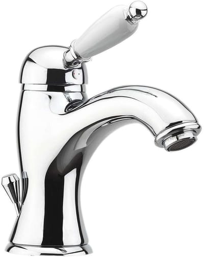 Sapho Kirké - White wastafelkraan, chroom KI02BC