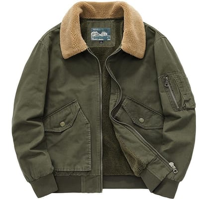Veste d'hiver en velours d'agneau pour hommes, manteau en coton chaud épais en velours, manteau en coton d'automne et d'hiver pour hommes, nouvelle veste en coton ample pour hommes L black