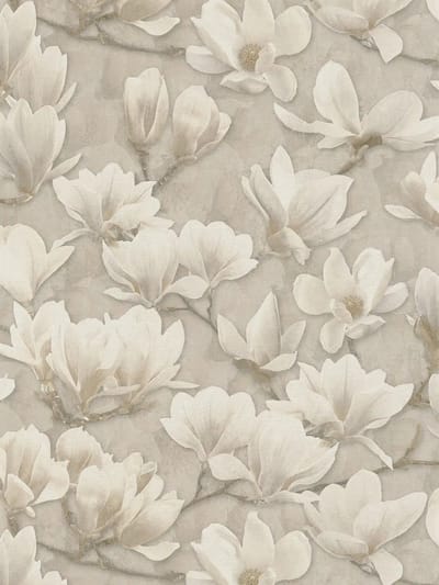 MAGNOLIA BEHANG | Bloemenrijk - beige crème wit - A.S. Création PintWalls II