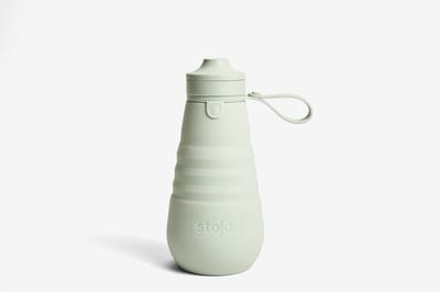 Stojo - Sport Drinkfles 590 ml Sage - Siliconen - Groen -