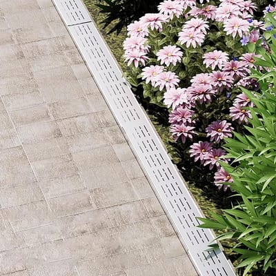 Smalle Afvoergoot - RVS Kanaal - Efficiënte Waterafvoer - Hoog Draagvermogen - 35 x 3 cm - Zilver