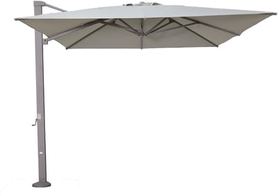 Garden Impressions Hawaii emperor telescoop zweefparasol 300x400 taupe/zand