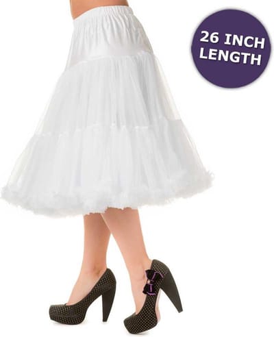 Banned - Lifeforms Petticoat - 26 inch - 3XL - Wit