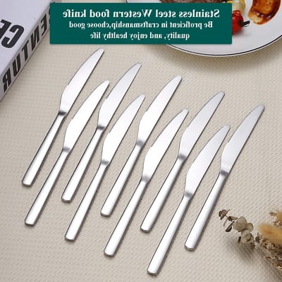 Steakmes Set van 12 Stuks, RVS Tafelmessen, Snij- en Boterhouwers, Vaatwasserbestendig en Duurzaam Keukengerei