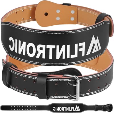 Gewatteerde Liftingriem van Leer voor Gewichtheffen, Fitness en Bodybuilding - XL, Zwart, Ideaal voor MMA en Krachttraining