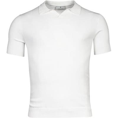 Thomas Maine Pullover Polo Single Knit Off White / male