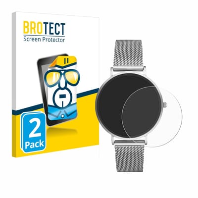 BROTECT - Screenprotector voor Xcoast X-Watch Siona 2 Nano - Folie Beschermfolie transparant 2 Stuks