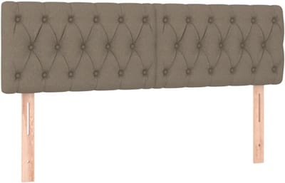 Hoofdbord - Hoofdeinde Bed - Bed Compleet Maken - In Hoogte Verstelbaar - 144x7x78/88 cm - Taupe