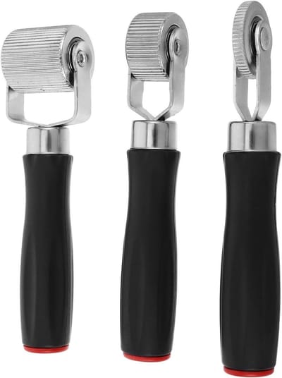 Band Reparatie Kit - Bandenplak Set - Onderweg Repareren - Antislip Patch Roller - 6 Delig - Multicolor
